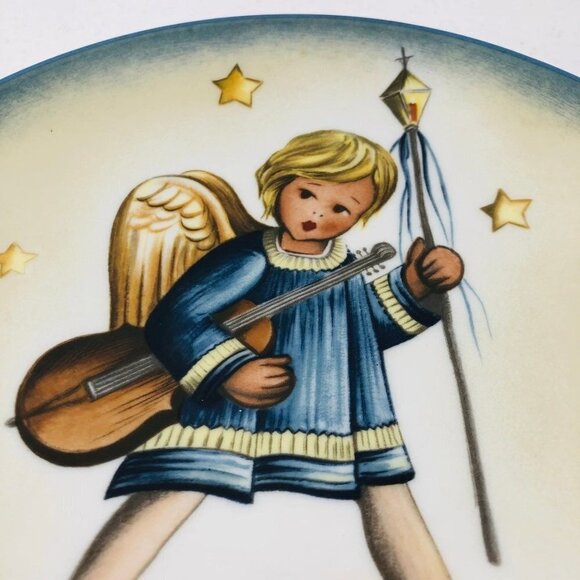 Vintage 1982 Berta Hummel Christmas Plate Angelic Procession Schmid West Germany - Picture 5 of 10